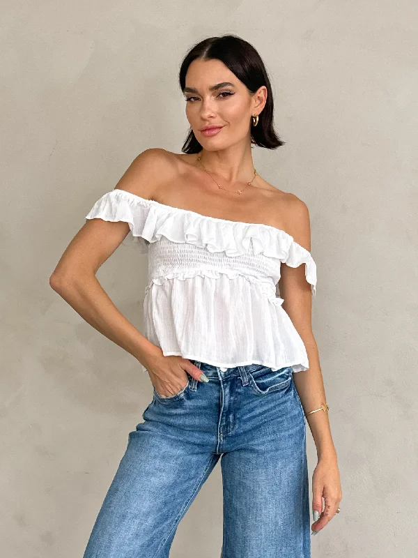 Cross My Heart Ruffle Top