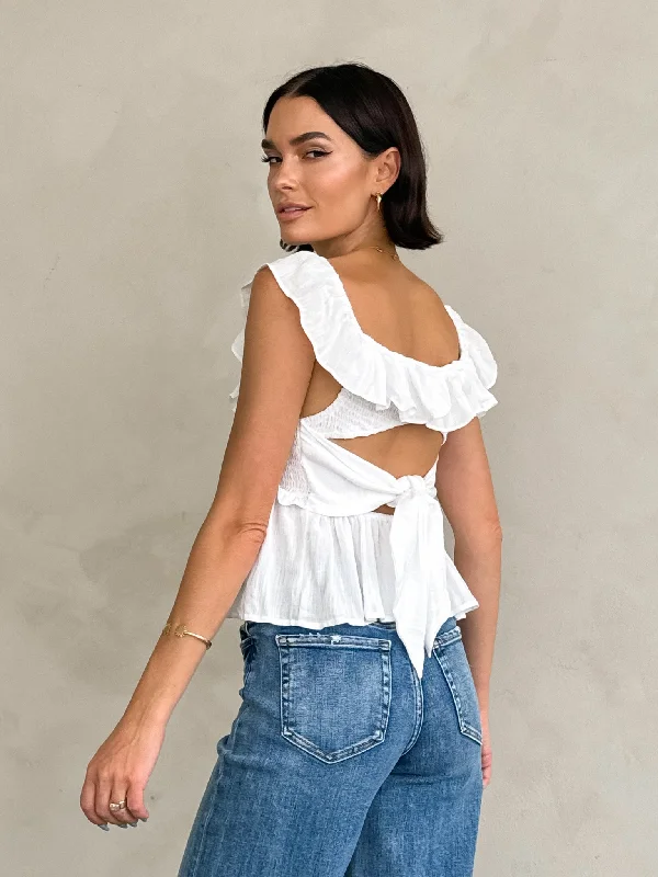 Cross My Heart Ruffle Top