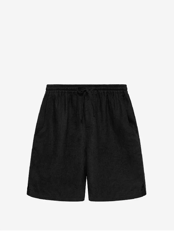 Jerry Men's Linen Shorts | Black